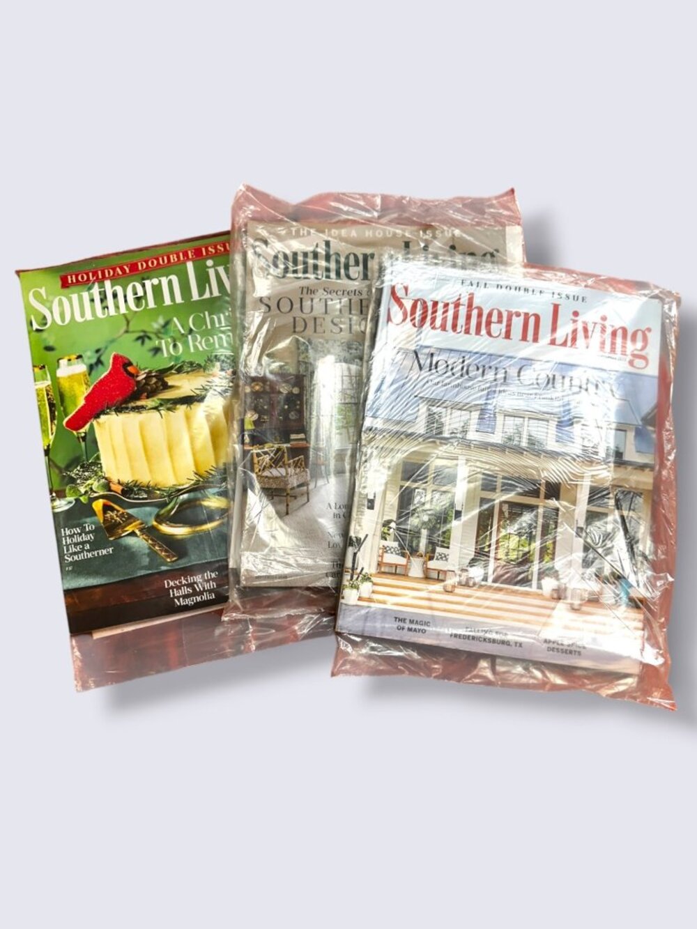 Southern Living Magazine Bundle - Fall & Holiday Double Issues 2023-2025